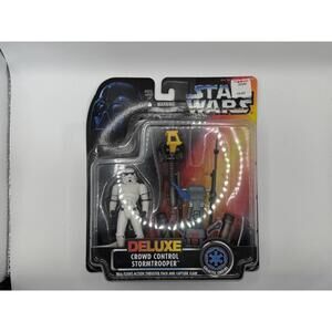 Storm Trooper Deluxe Crowd Control Kenner 1996 Star Wars on Card Action Fig 1009